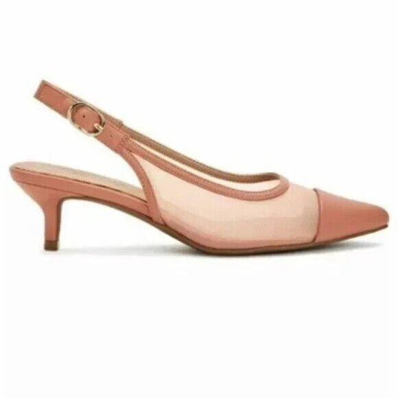 NEW Charter Club Galleyy Womens Mesh Slingbacks (Peach Tan) – Size 9.5M - Picture 2 of 4